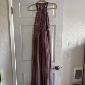 Asos Sequin Chiffon Maxi Evening Gown